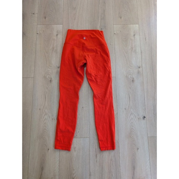 lululemon athletica Pants - Lululemon Align Leggings Womens Size 4 High Rise Pant 25" Solar Orange W5CTCS